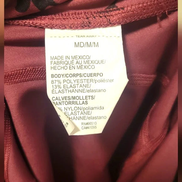 Under Armour Women's Deep Maroon Ankle Crop Ako Print Leggings - Picture 8 of 11